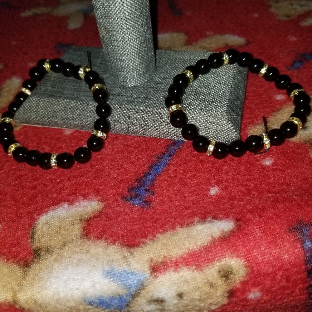 Gemstone beads 8mm (black)